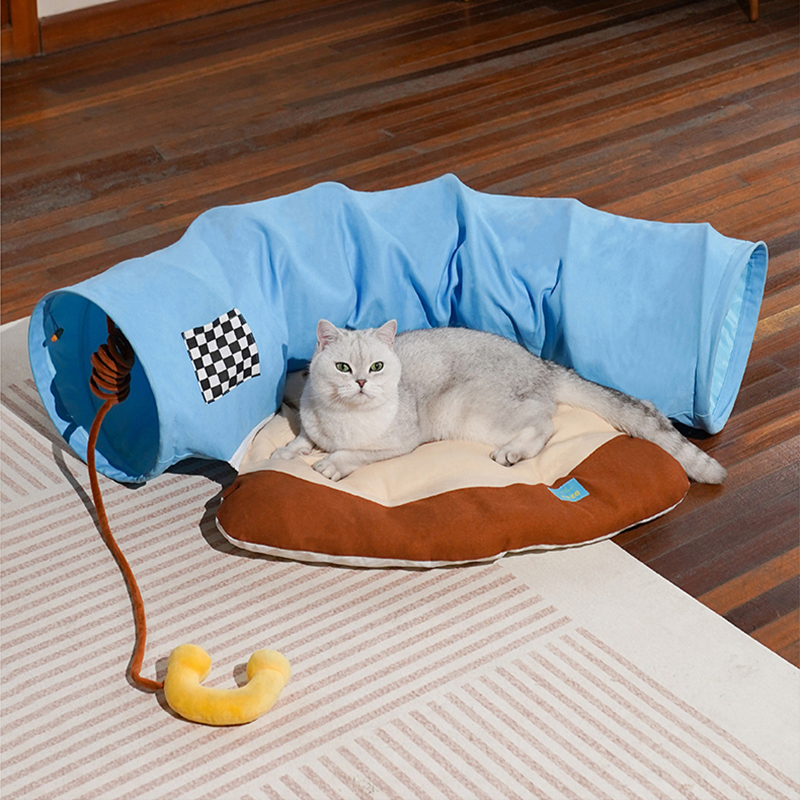 ZEZE 复古电话宠物隧道床 图片 4