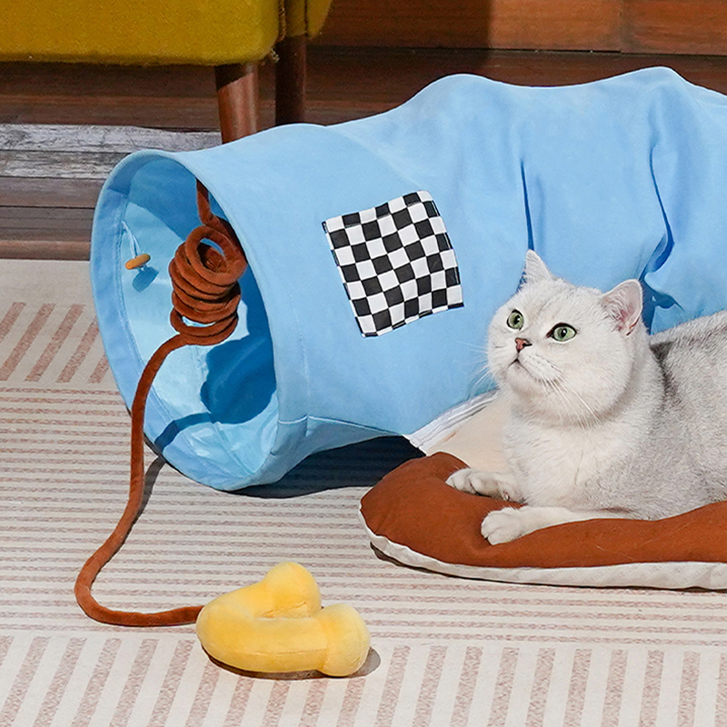 ZEZE 复古电话宠物隧道床 图片 2