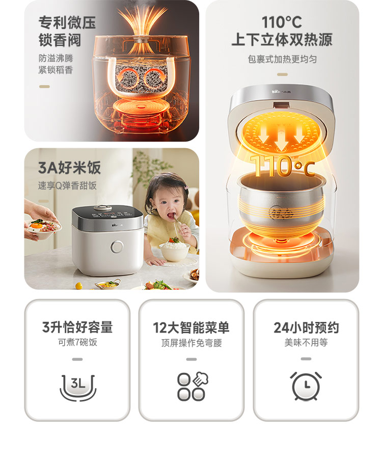 小熊电饭煲DFB-D30T1 详情图 3