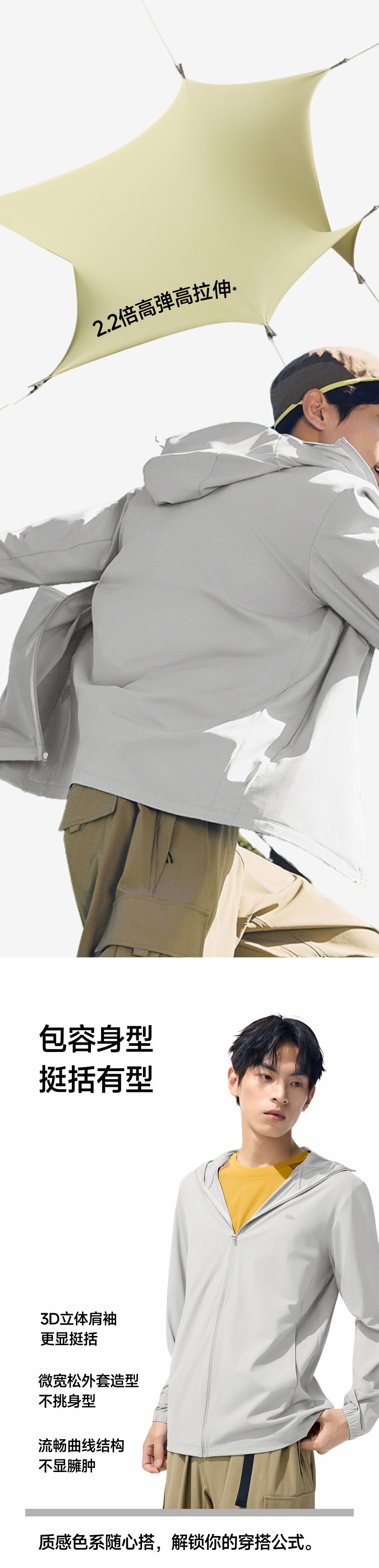 蕉下男士凉感防晒衣（常规款） 详情图 6