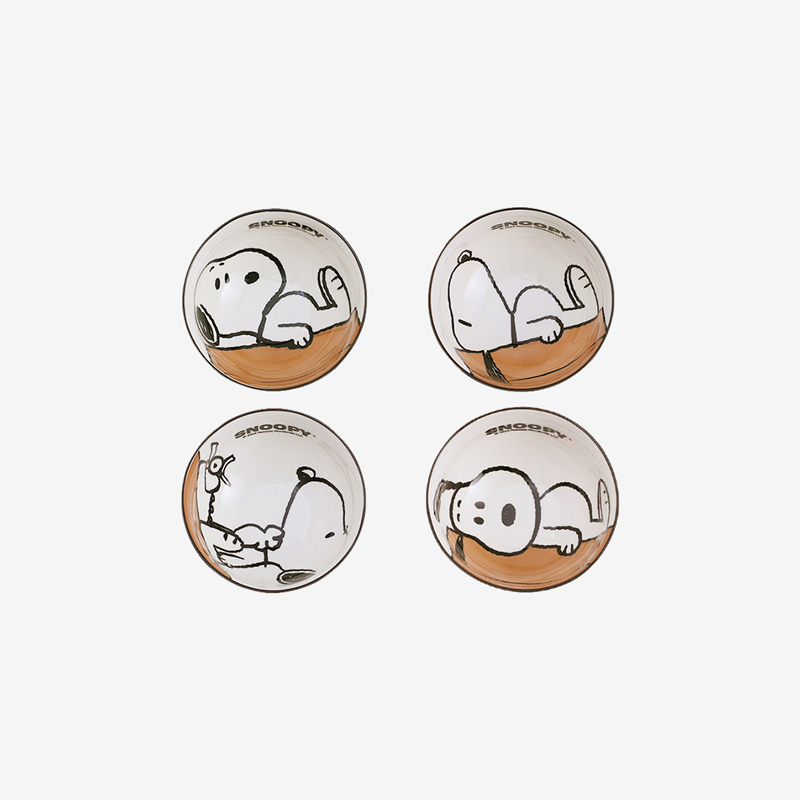 史努比浮雕4.5寸碗