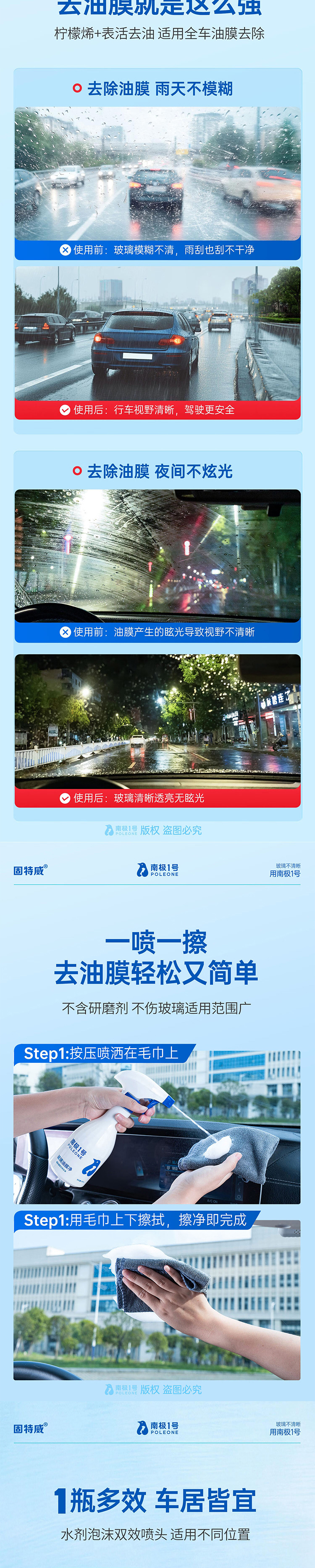 固特威 南极一号挡风玻璃油膜去除剂 详情图 4