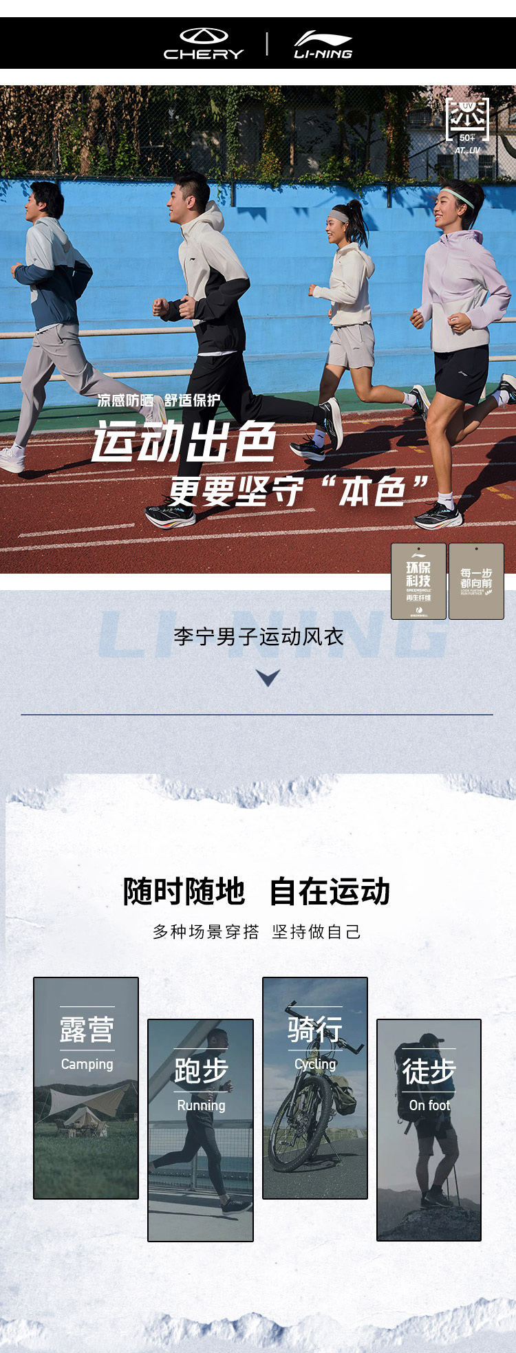 CHERY RUN男款运动风衣 详情图 1