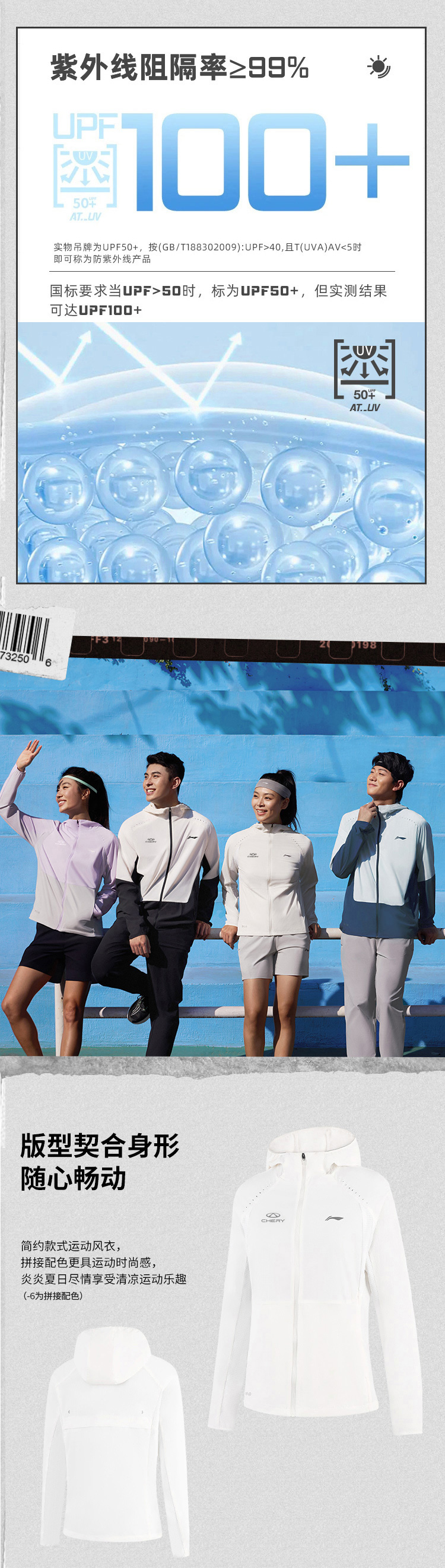 CHERY RUN女款运动风衣 详情图 2