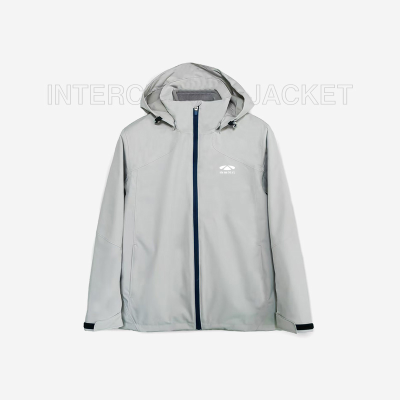 定制三合一冲锋衣(浅灰) 风云款