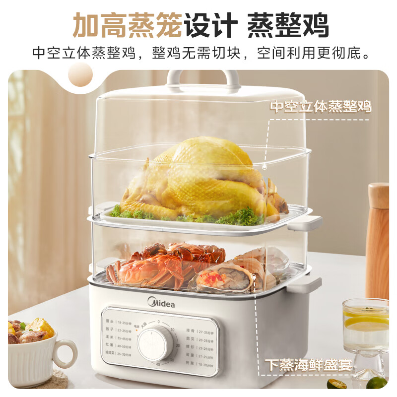 美的电蒸锅ZGE2323Z03X 图片 3