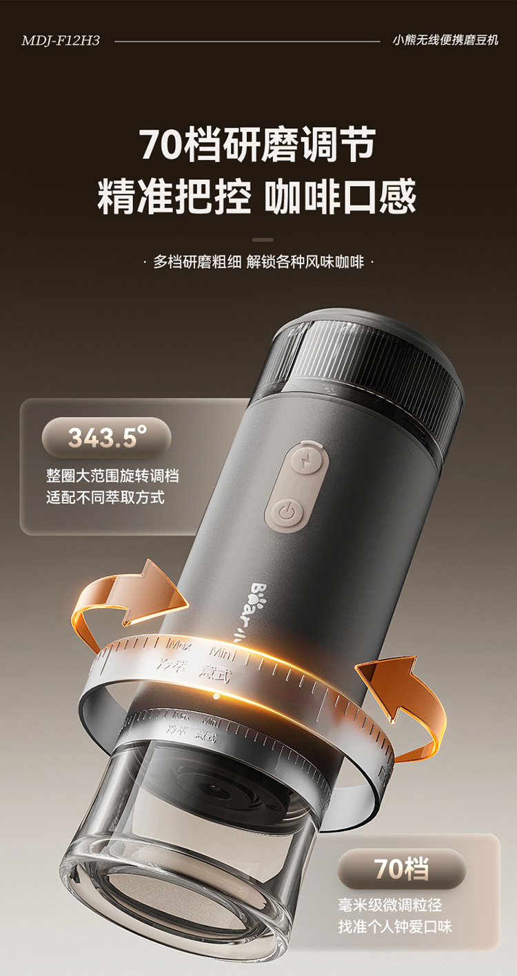 小熊磨豆机MDJ-F12H3 详情图 4
