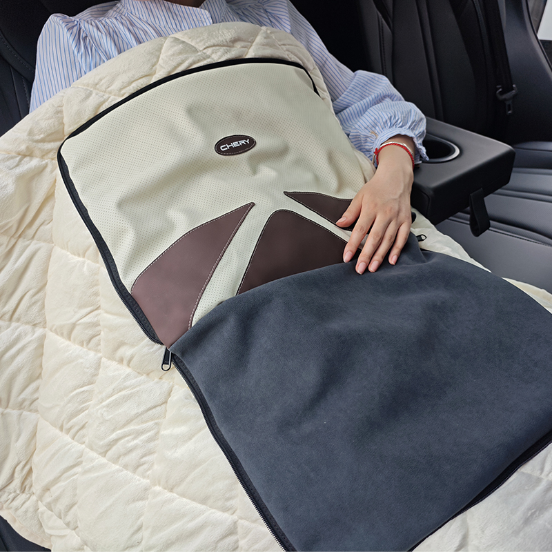 奇瑞定制腰靠抱枕抱被三合一 A款 图片 3