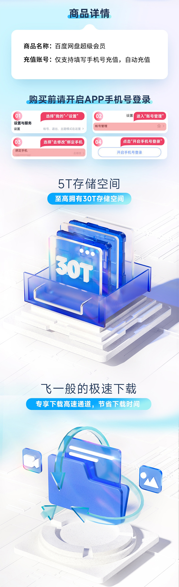 百度网盘SVIP季卡 详情图 4