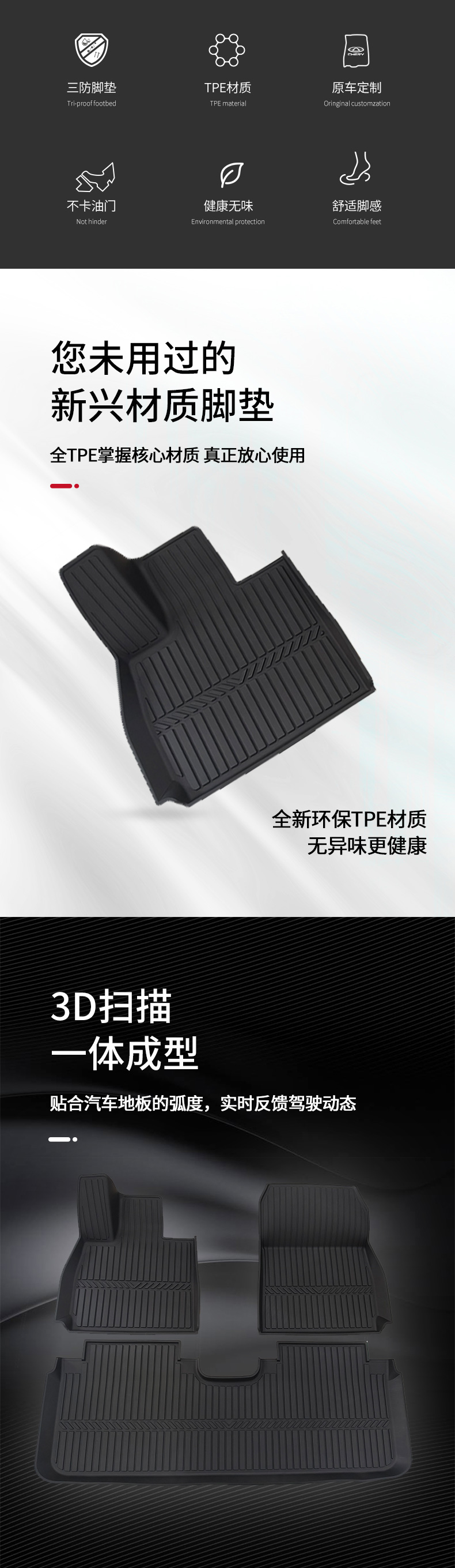 风云A9L TPE脚垫 详情图 2