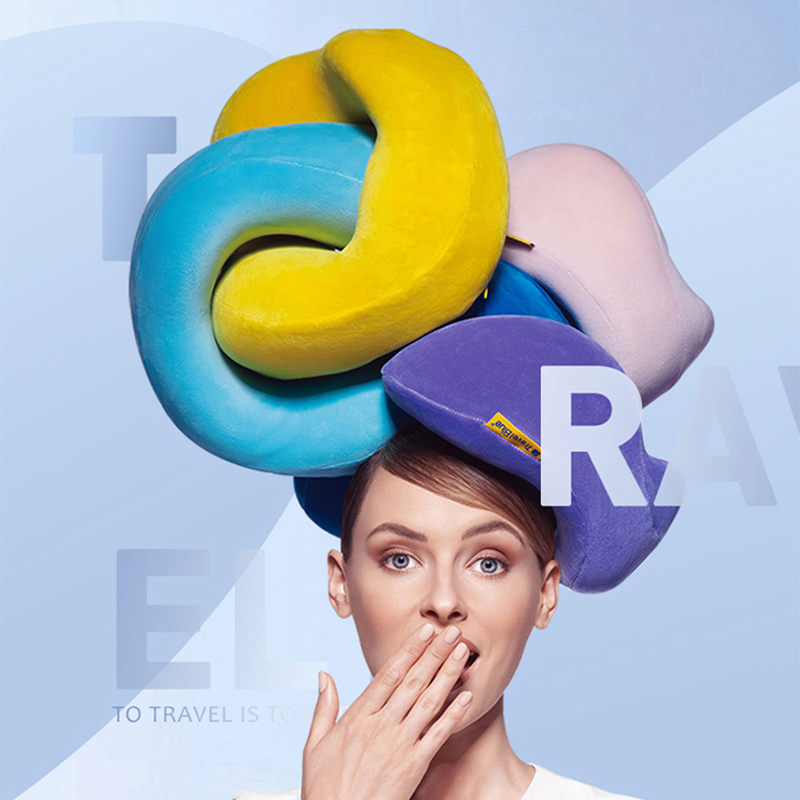 蓝旅 可收纳记忆棉U型枕 图片 1