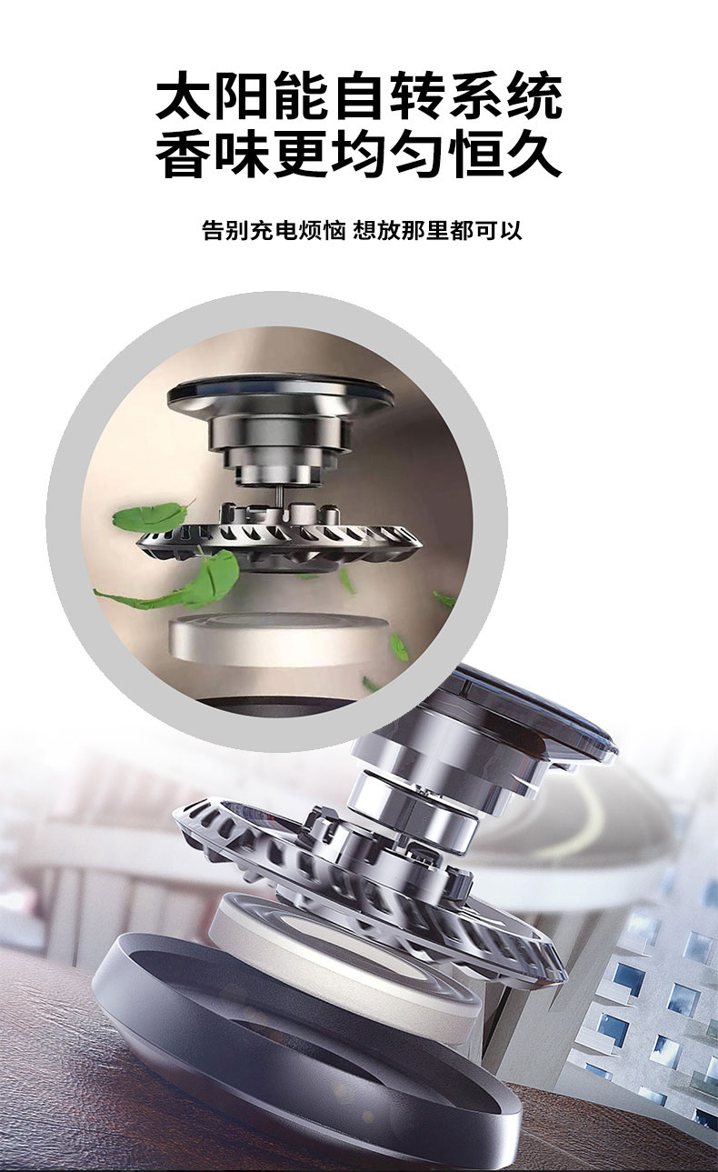 定制太阳能香薰 转盘款 详情图 4