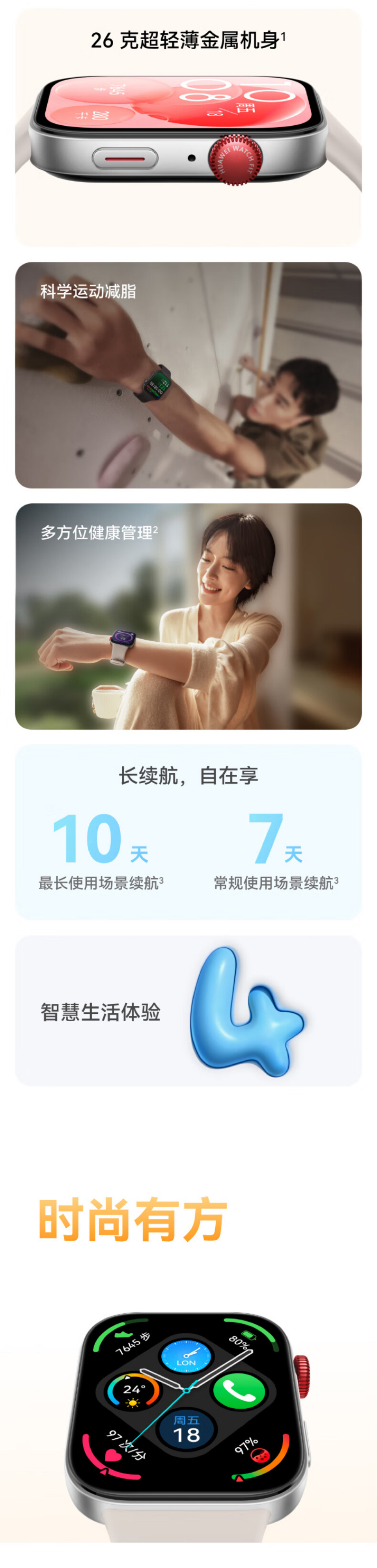 HUAWEI WATCH FIT 3 氟橡胶表带 详情图 4