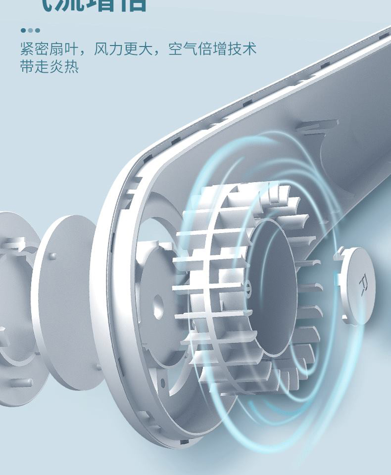 颐电无叶挂脖风扇 详情图 5