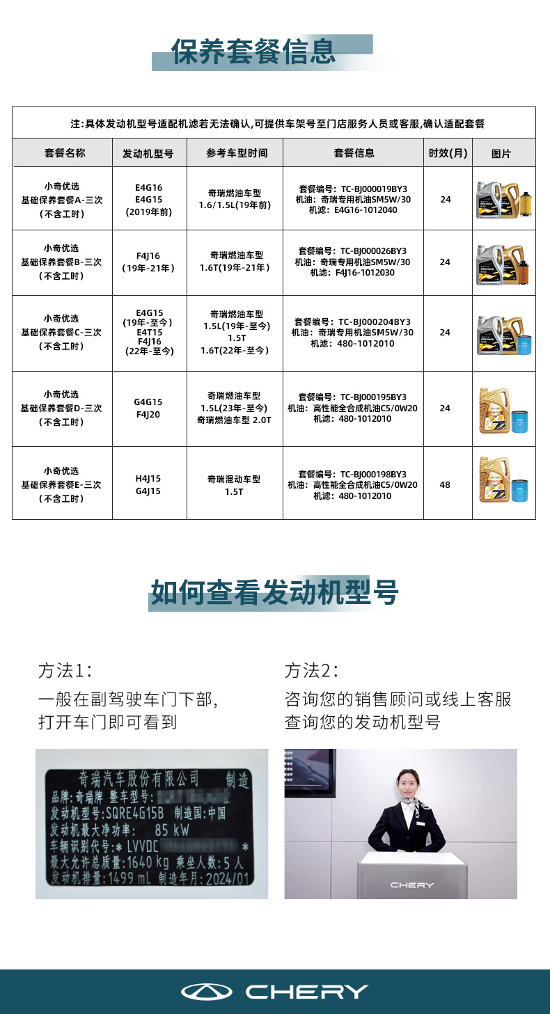 小奇优选基础保养套餐-三次（不含工时） 详情图 4