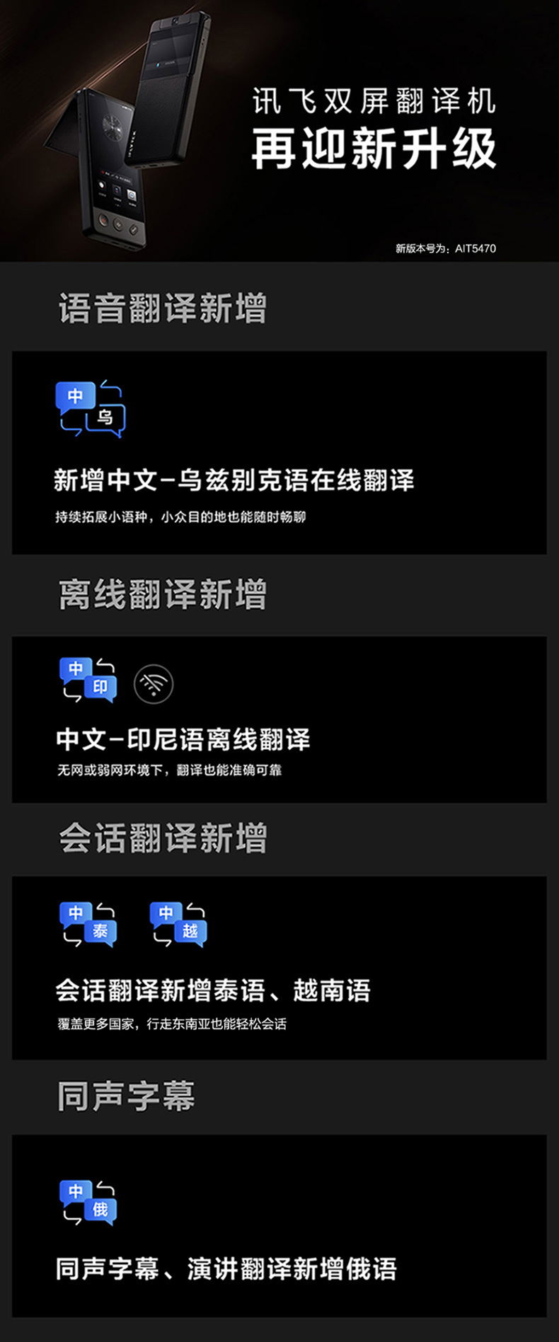 双屏翻译机 详情图 2