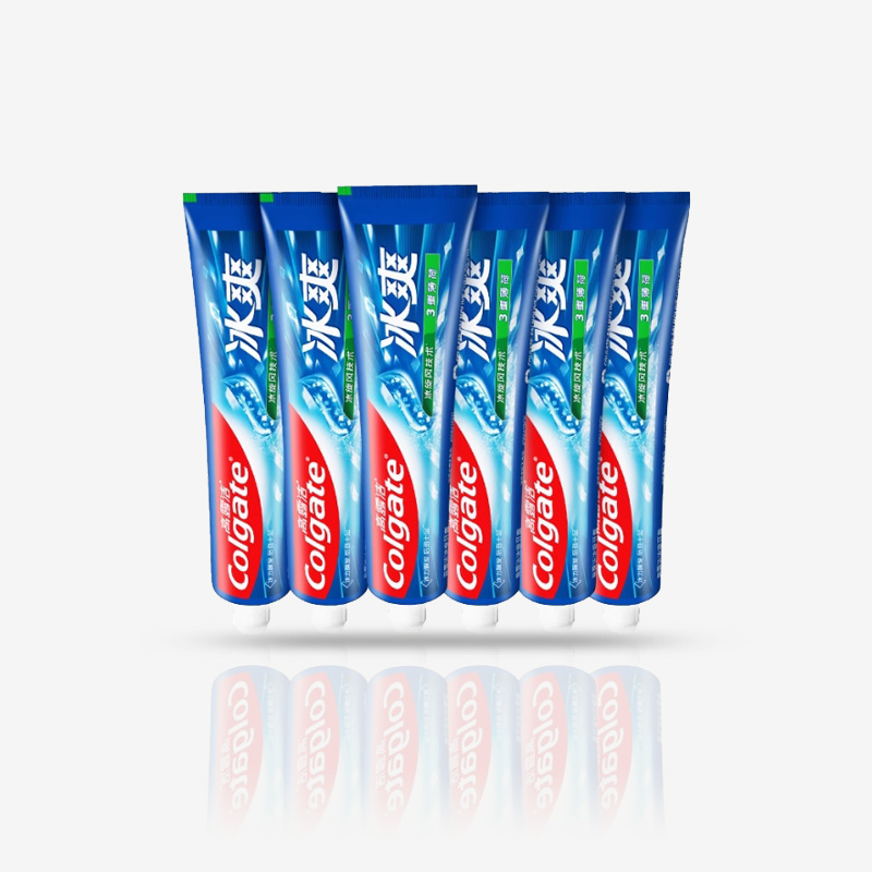 高露洁 冰爽牙膏三重薄荷（120g*6支）