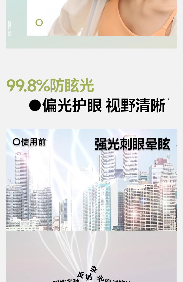 蕉下 小框猫眼折叠墨镜 详情图 4