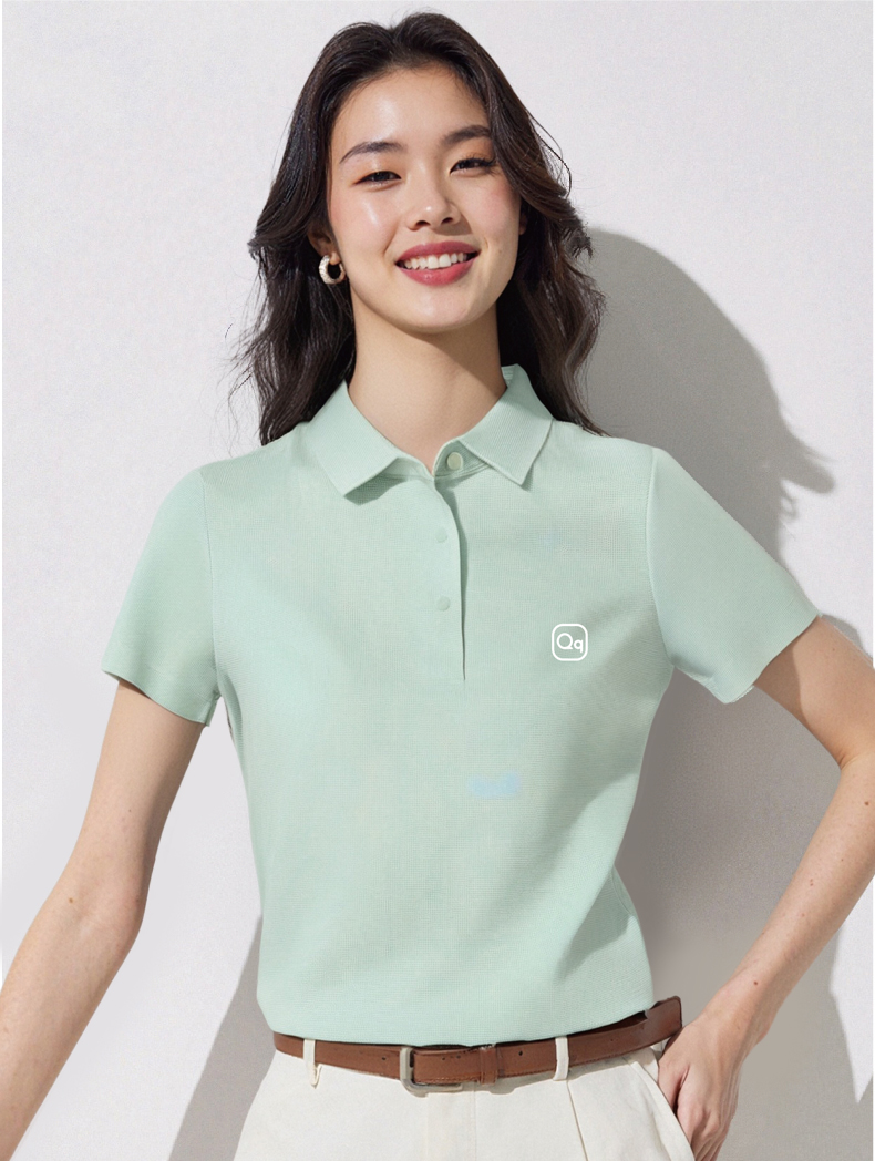 华夫格女款POLO-QQ款 详情图 4