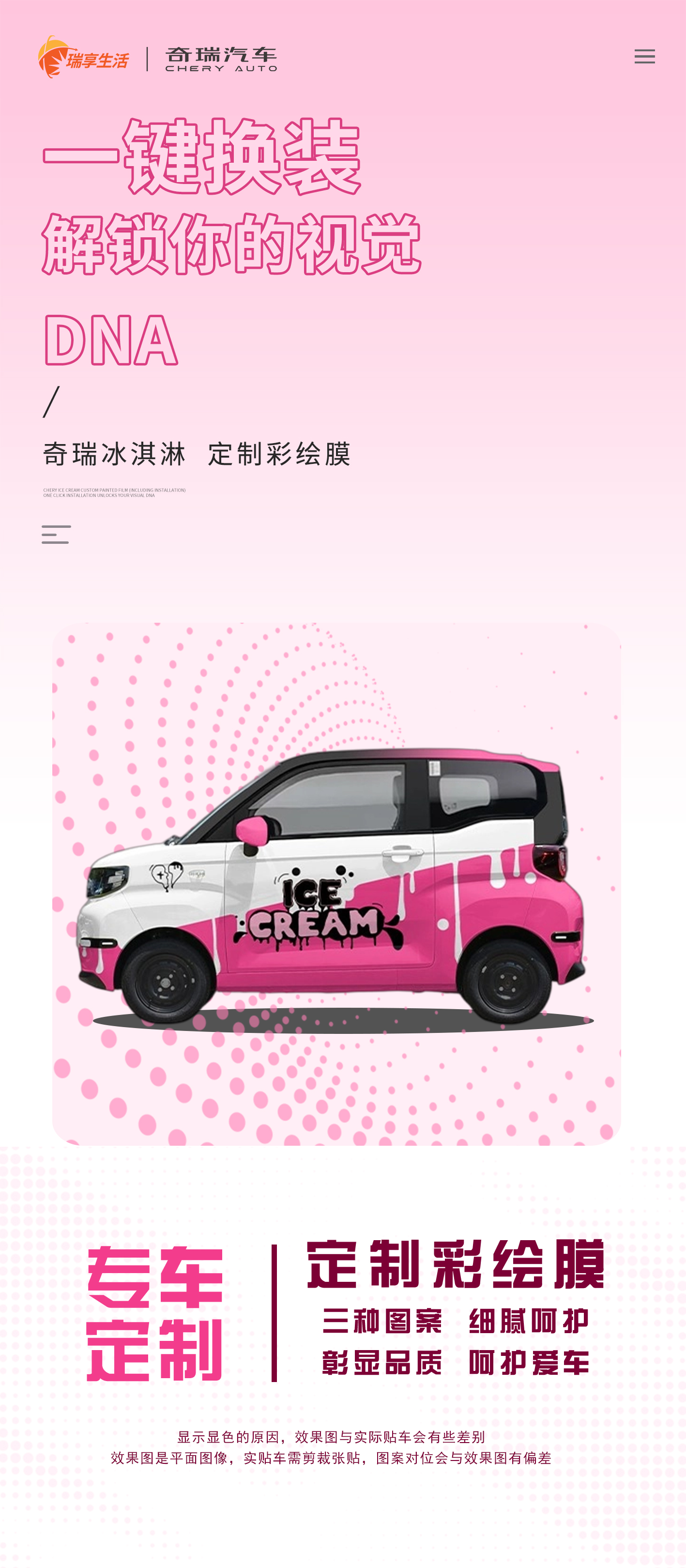 冰淇淋彩绘膜（不含安装） 详情图 1