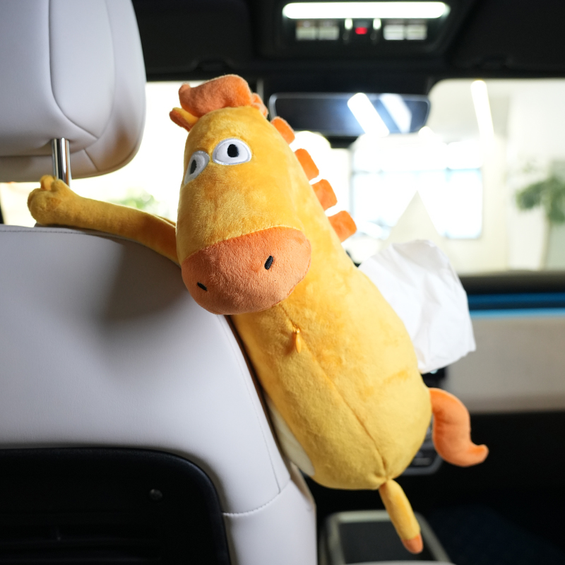 抓money 车载挂饰卡通抽纸巾盒 图片 3