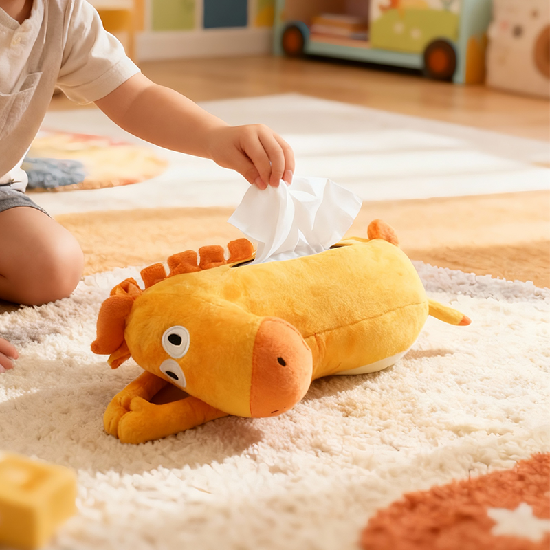 抓money 车载挂饰卡通抽纸巾盒 图片 2