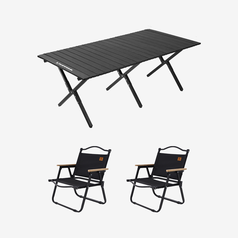 错山 碳钢桌椅套装